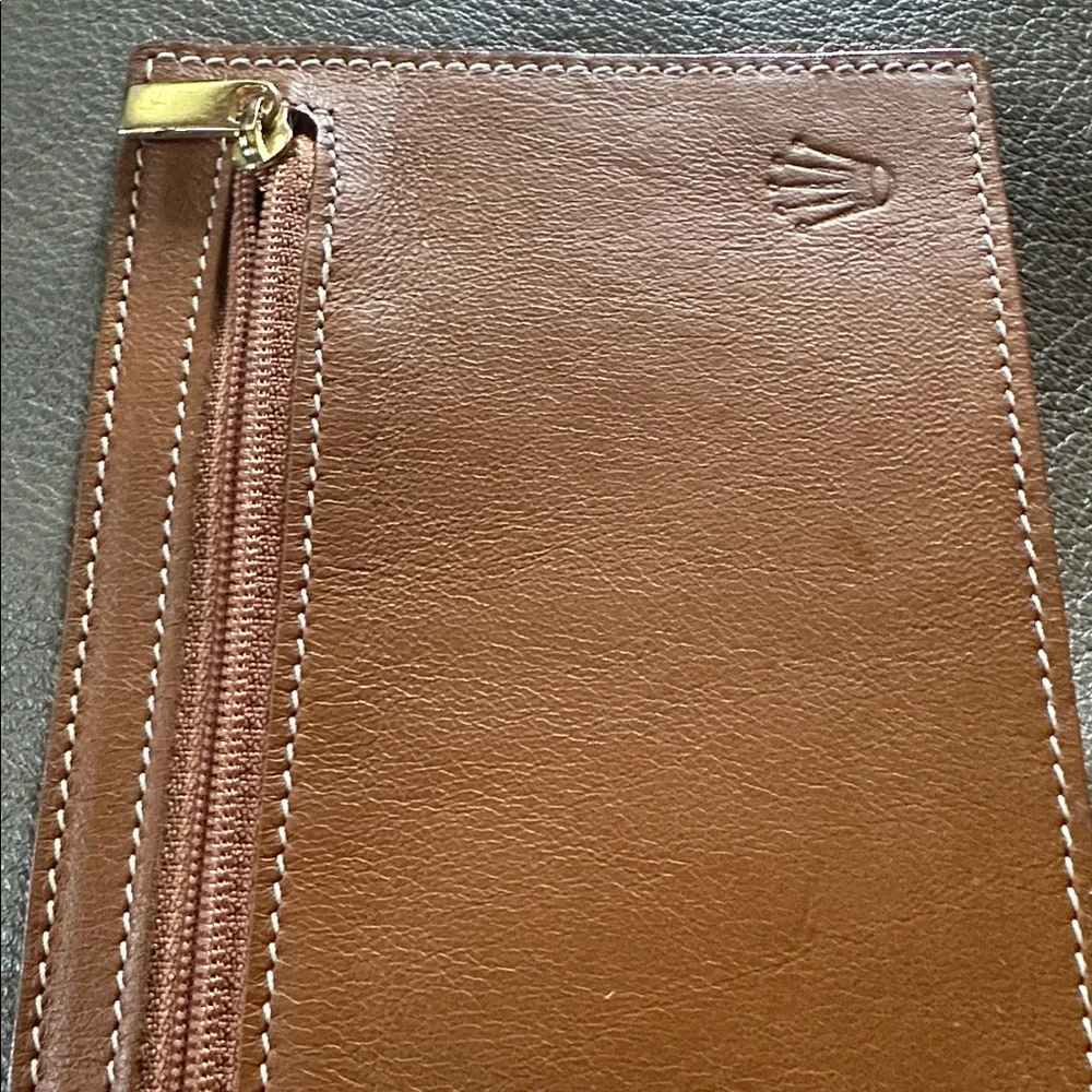 Rolex Brown Leather Men's belt wallet